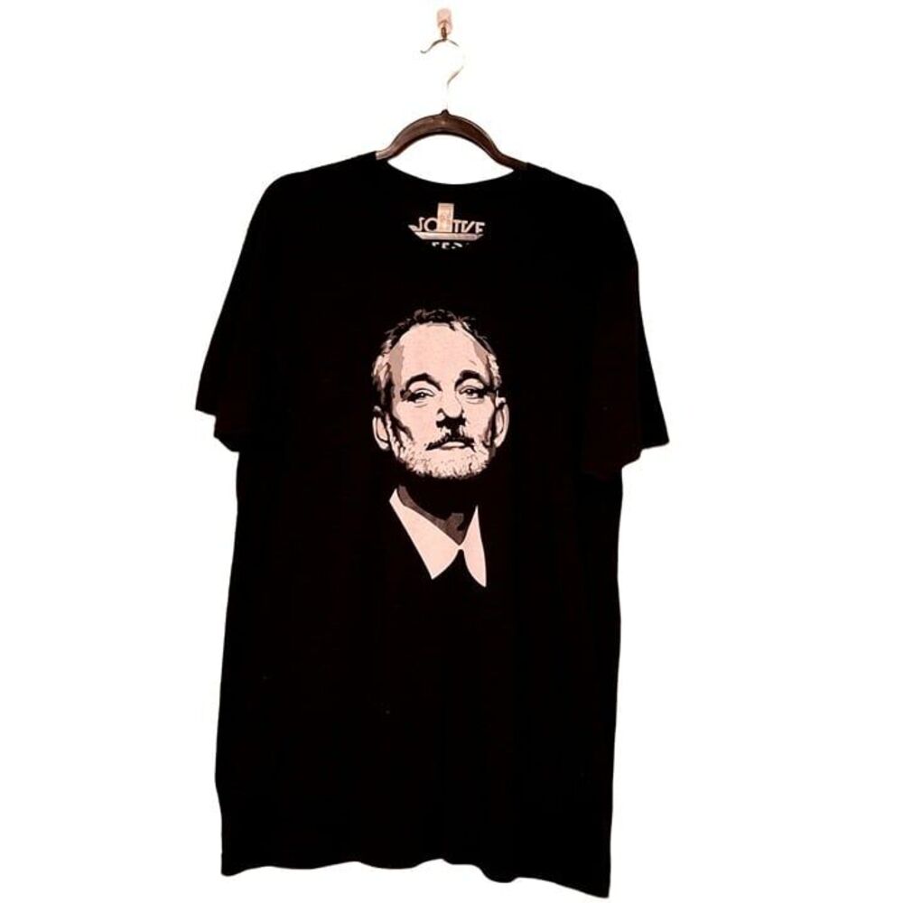 Chive Tees Mens T Shirt Black XL Bill Murray Tee	Crew Neck Comfy Soft